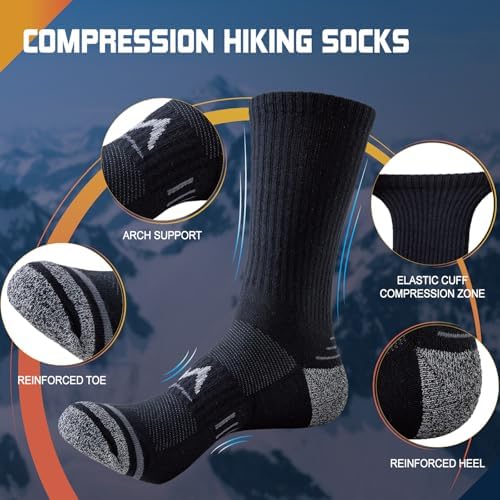 Vue 5 de Chaussettes Randonnee Homme Paires