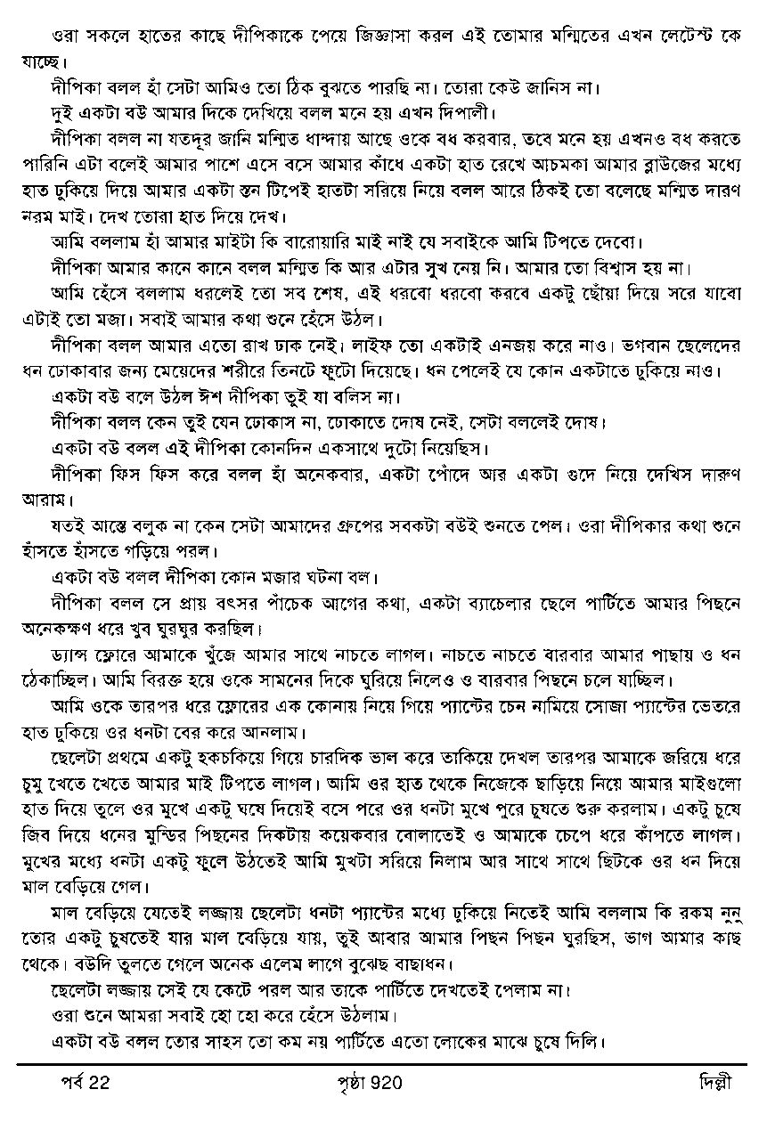 Page 12 - Sex Story of Bengali Housewife (এক বাঙ্গালী গৃহবধূর যৌন জীবনের নানা রঙ)_Written By Deepali_das (Part 22 দিল্লী)