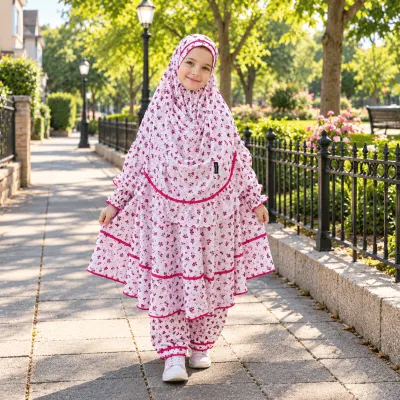 Kids Cotton Khimar Set KCK134 1