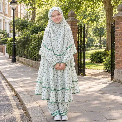 Kids Cotton Khimar Set KCK133 1