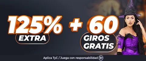 🎃 ¡Tu Tercer Depósito Desata el Hechizo! +125% y 60 JG
