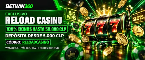 Recarga Casino Semanal - 100% de bono hasta 50.000 CLP