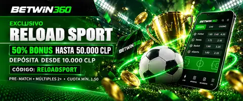 Recarga semanal deportiva: bono del 50% hasta 50 000 CLP.