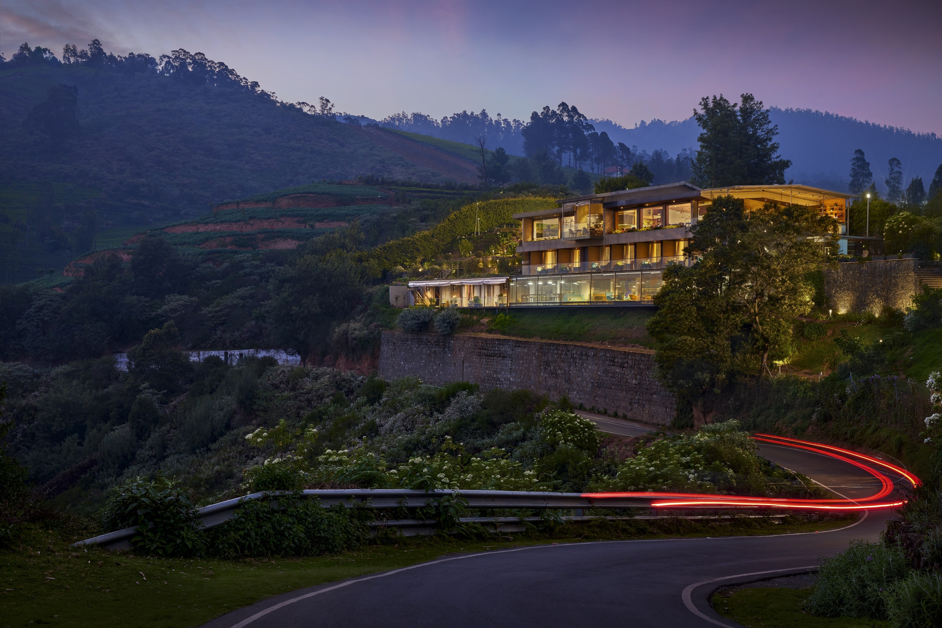 A retreat at twilight