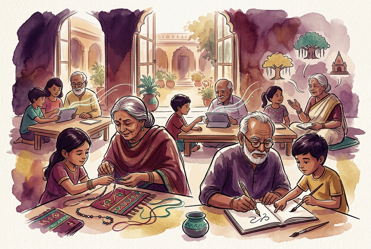 Xin Canvas card — What if 8-year-olds and 80-year-olds shared a classroom once…