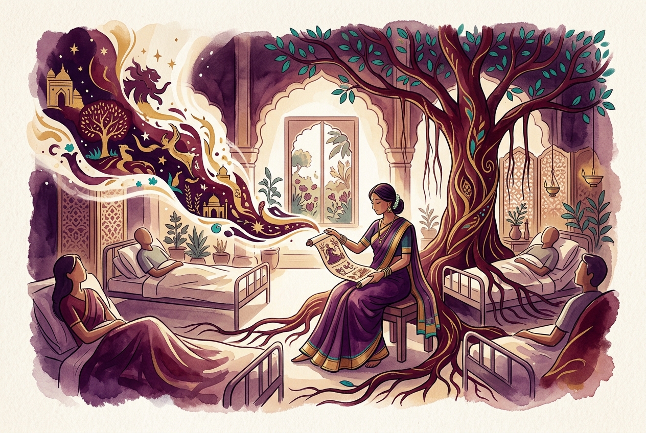 What if every hospital had a storyteller on staff? — an idea from a Xin diner on the Xin Canvas