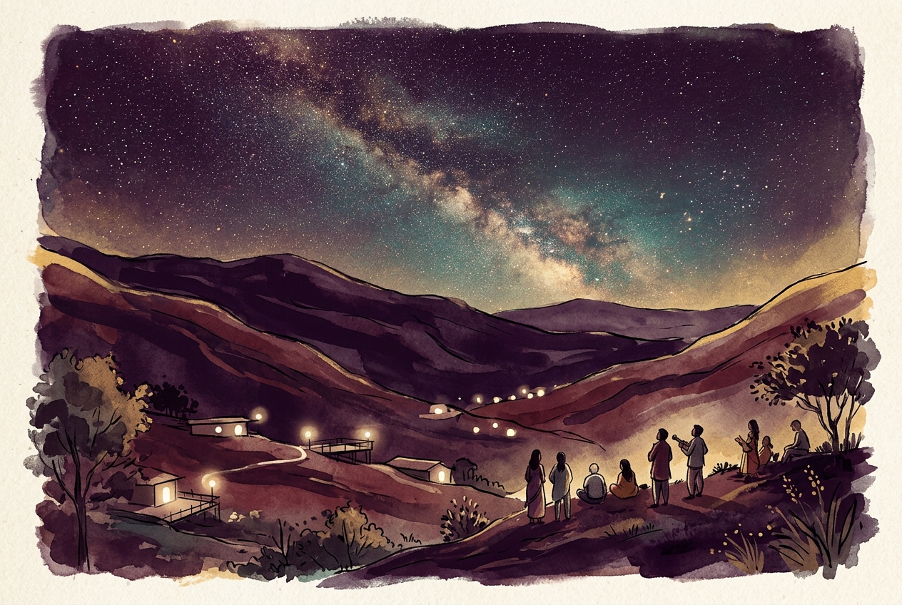 Xin Canvas card — What if the hills had a dark-sky sanctuary for stargazing?