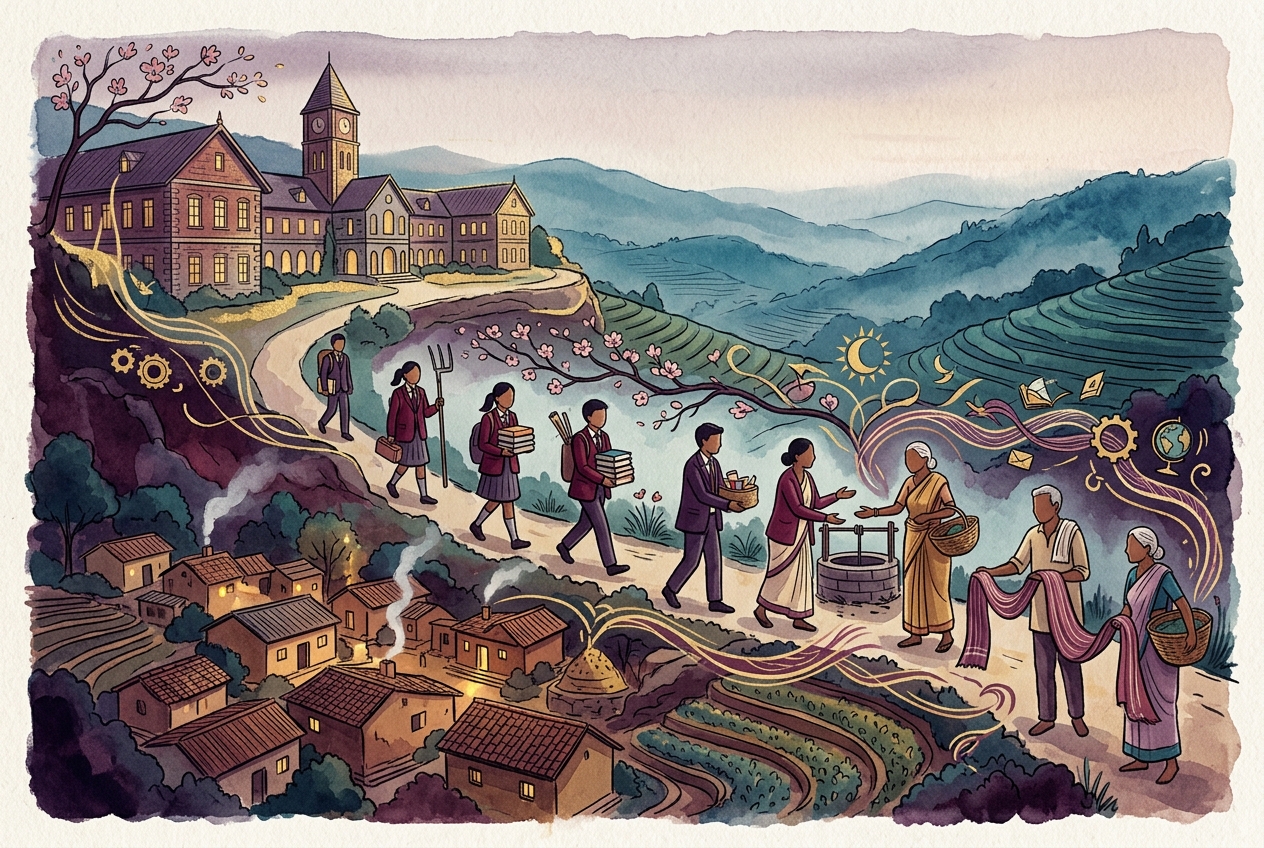 Xin Canvas card — What if every boarding school in the hills adopted one villa…