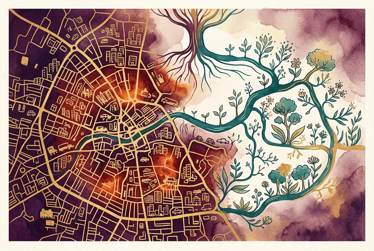 Xin Canvas card — What if Bangalore's heat islands were cooled street by stree…