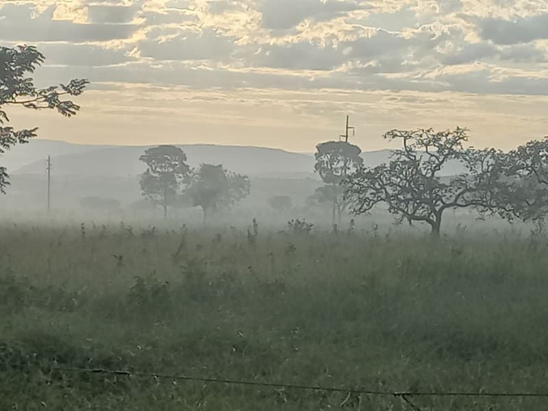 Fumaça vinda do lixão em Formosa-GO