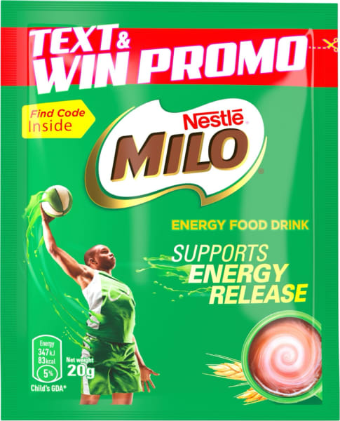 Milo 20g Text & Win