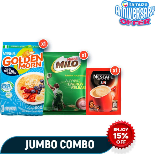 Jumbo Combo - Golden Morn 900g, Milo 800g & Nescafe 3in1