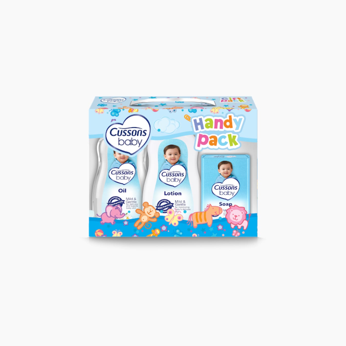 Cussons Baby Mild and Gentle Medium Gift PACKX6 (Blue)