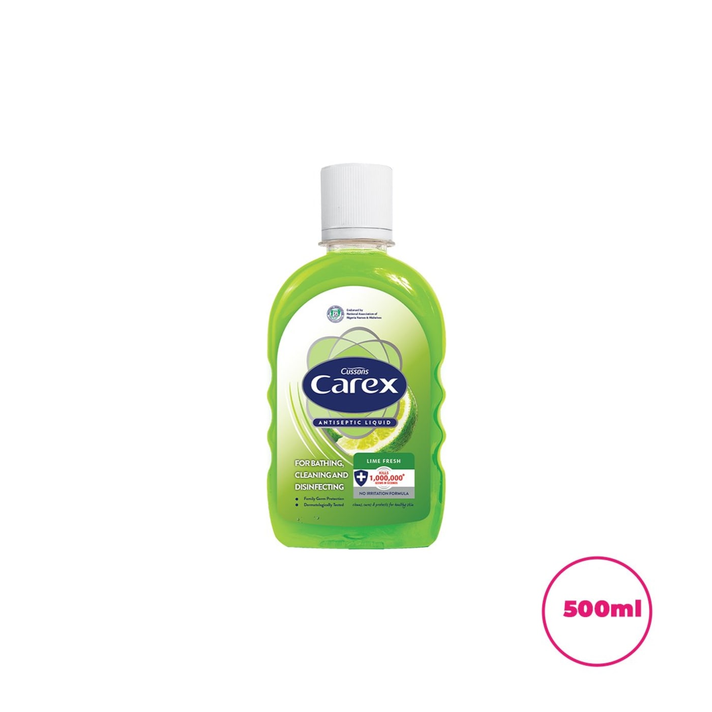 Carex Antiseptic Liquid 500ml Lime