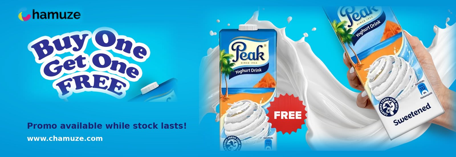 Peak Yoghurt Buy One Get One Free