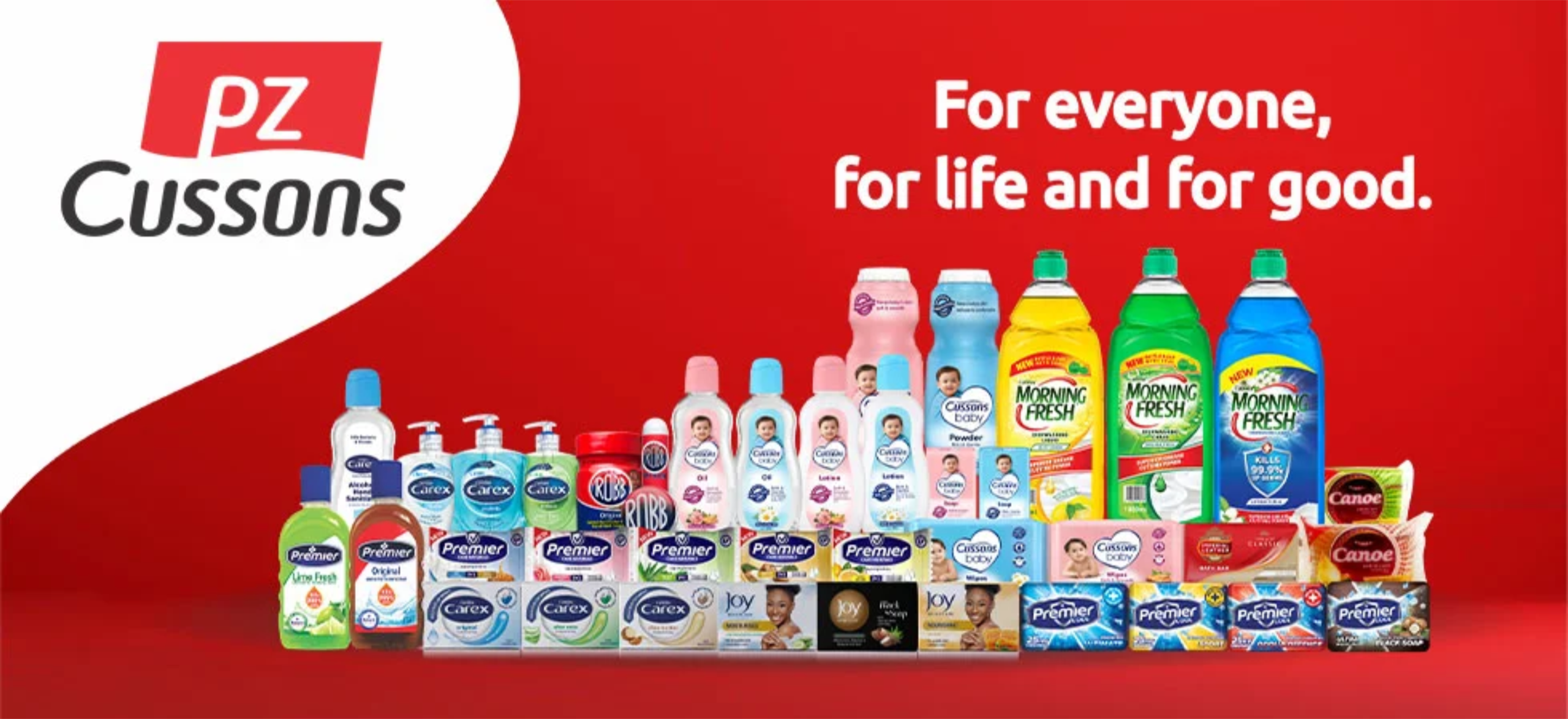 PZ Cussons brand banner
