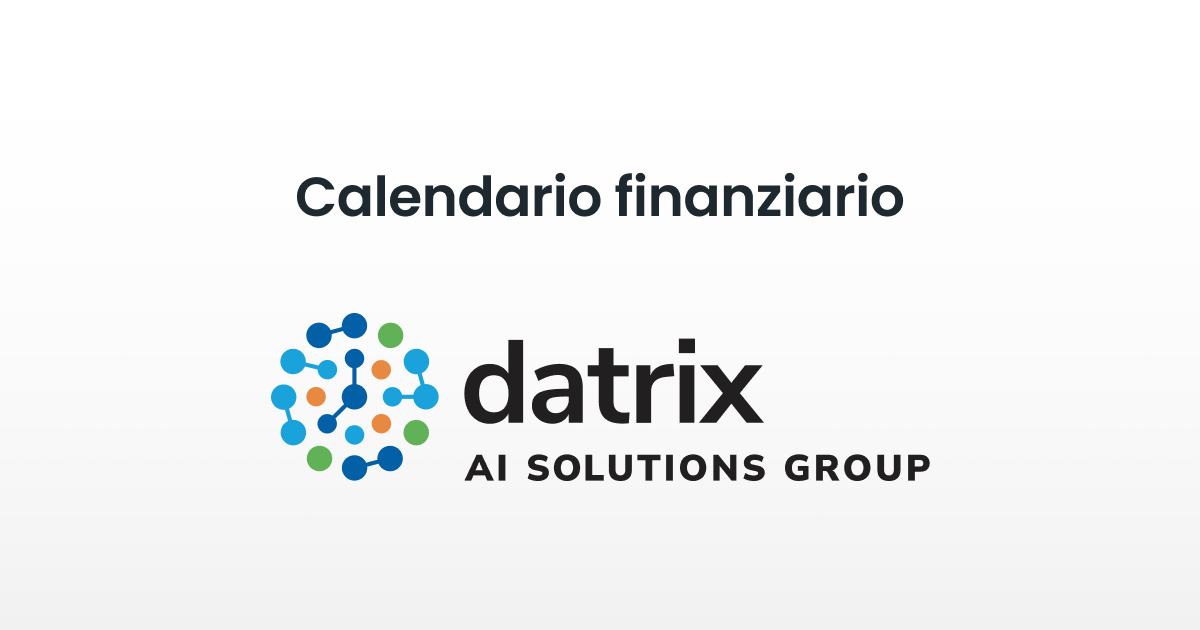 Datrix: Calendario eventi societari 2022