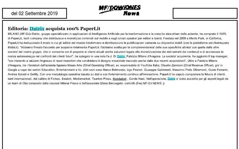MF/DownJones News