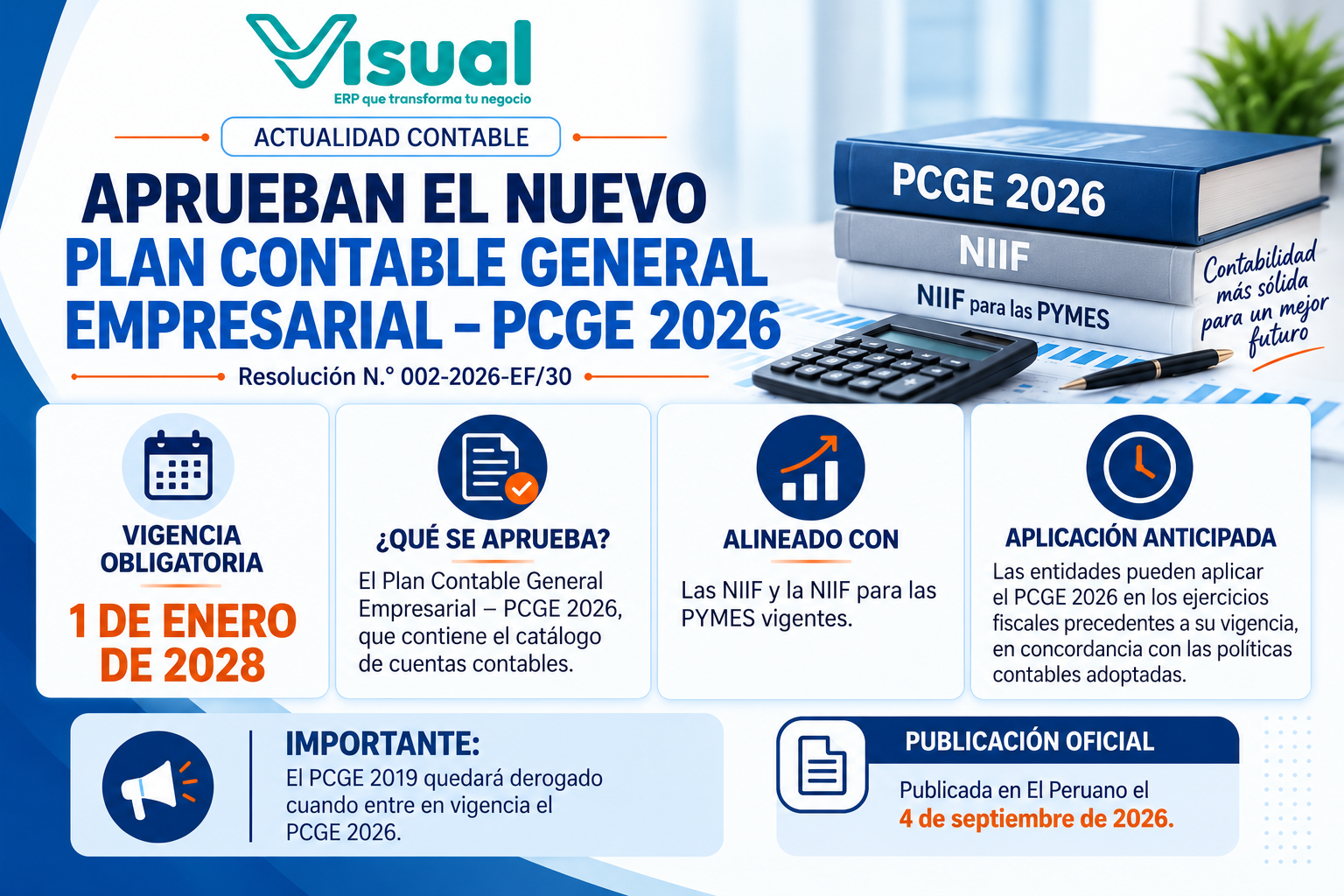 PCGE 2026: nuevo Plan Contable General Empresarial y cambios para las empresas - Imagen informativa 1