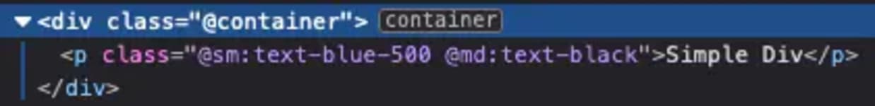 DOM tree container