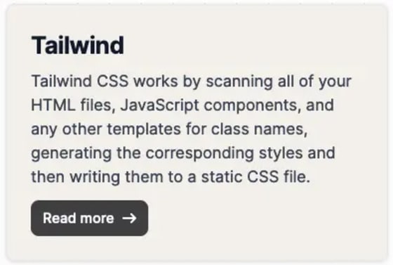 Card UI element with the defined color palette.