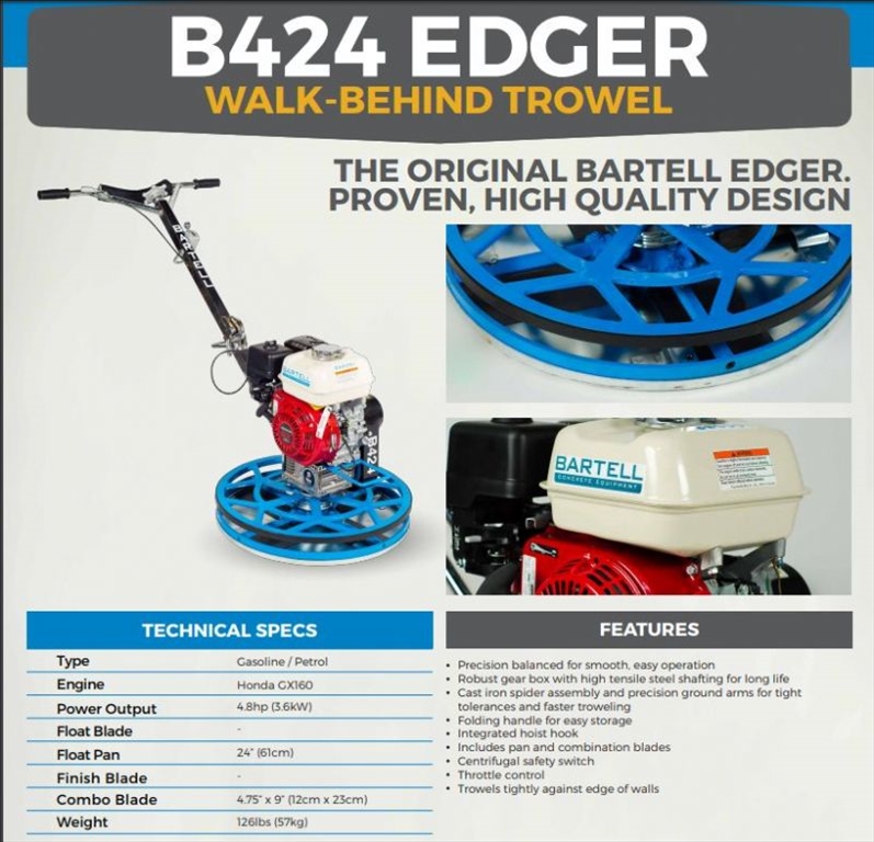 Bartell B424 2ft 600mm Power float
