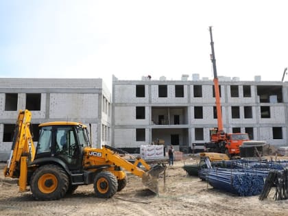 Строительство новой школы на 825 мест в Городце выполнено на 25%