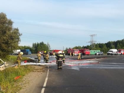 В Кстовском районе при возгорании автоцистерны погиб водитель