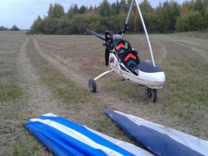 В Городце Нижегородской области жесткую посадку совершил дельтаплан