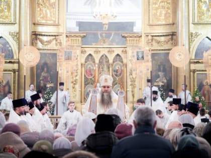 В праздник Обрезания Господня митрополит Георгий совершил Божественную литургию в Воскресенском соборе Арзамаса