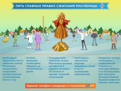 Правила пожарной безопасности при проведении масленичной недели