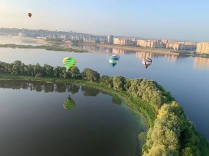 Воздушный шар вынужденно приземлился во время празднования Дня Нижнего Новгорода