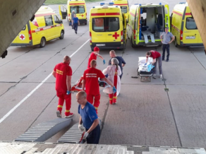 Женщина и четверо детей с ожогами доставлены в Нижний Новгород из Чечни