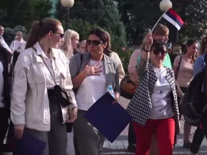 Перевернутый флаг России заметили в Нижнем Новгороде