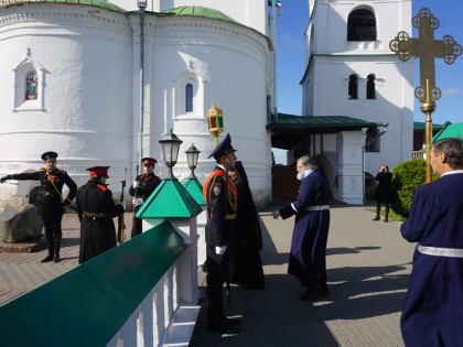 Освящение памятной доски генерал-майору М.С.Исупову