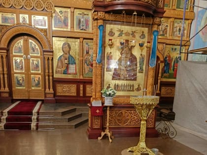 В центральном храме Нагорного благочиния совершен молебен на изъявление обета трезвости