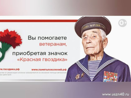 Акция «Красная Гвоздика» 2019. Поможем ветеранам вместе!