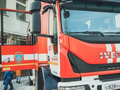 Пожар в центре города вызвал панику среди жителей