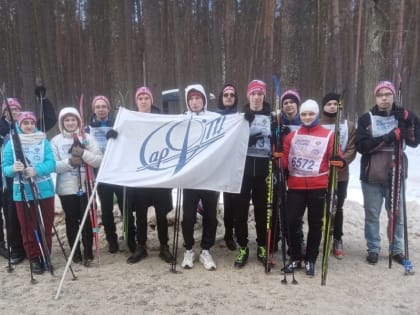 Студенты СарФТИ приняли участие в «Лыжне России 2023»