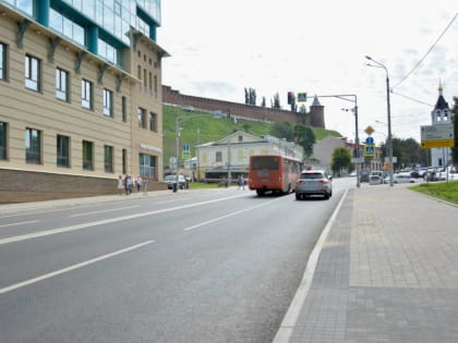 В Нижнем Новгороде заканчивается ремонт Зеленского съезда и улицы Широкой