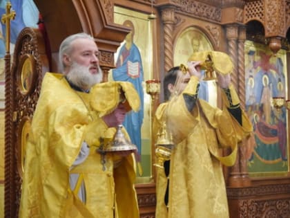 Божественная литургия в Воскресенском соборе 19 февраля 2023 года