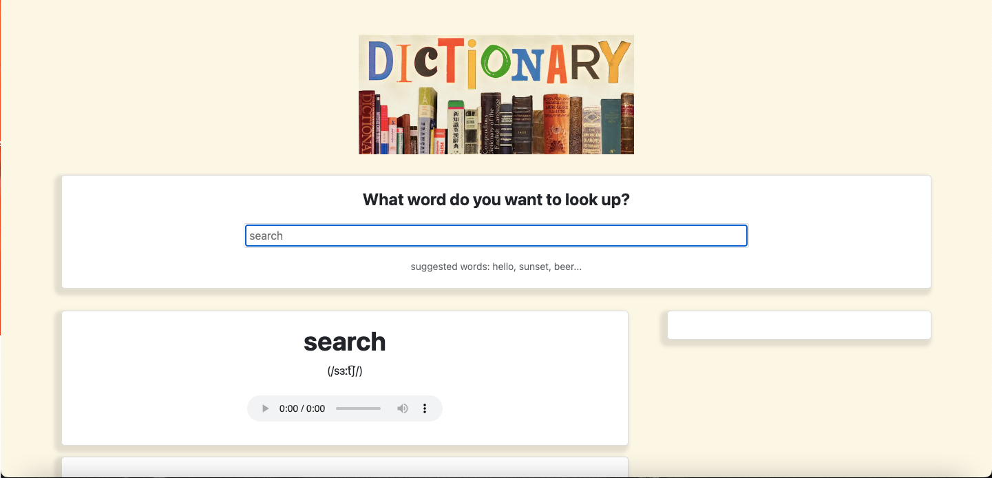Dictionary App