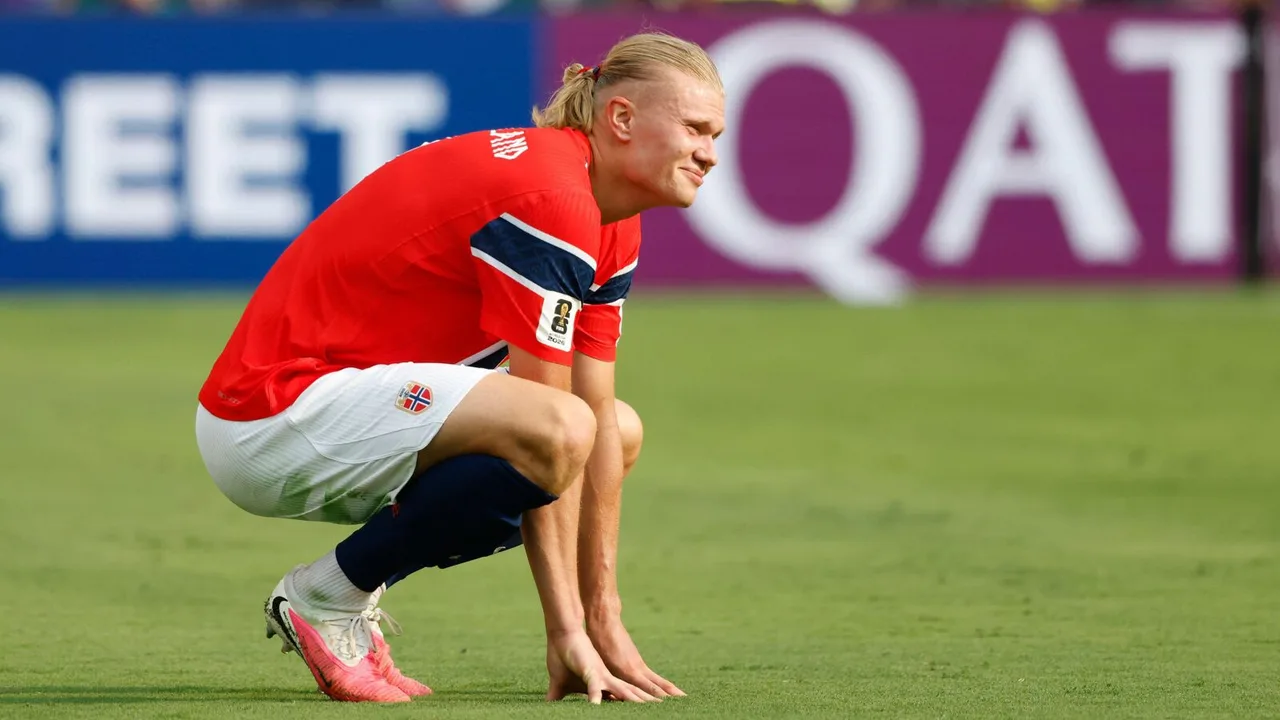 Erling Haaland alalamikia maamuzi ya mwamuzi baada ya Norway kutolewa na England