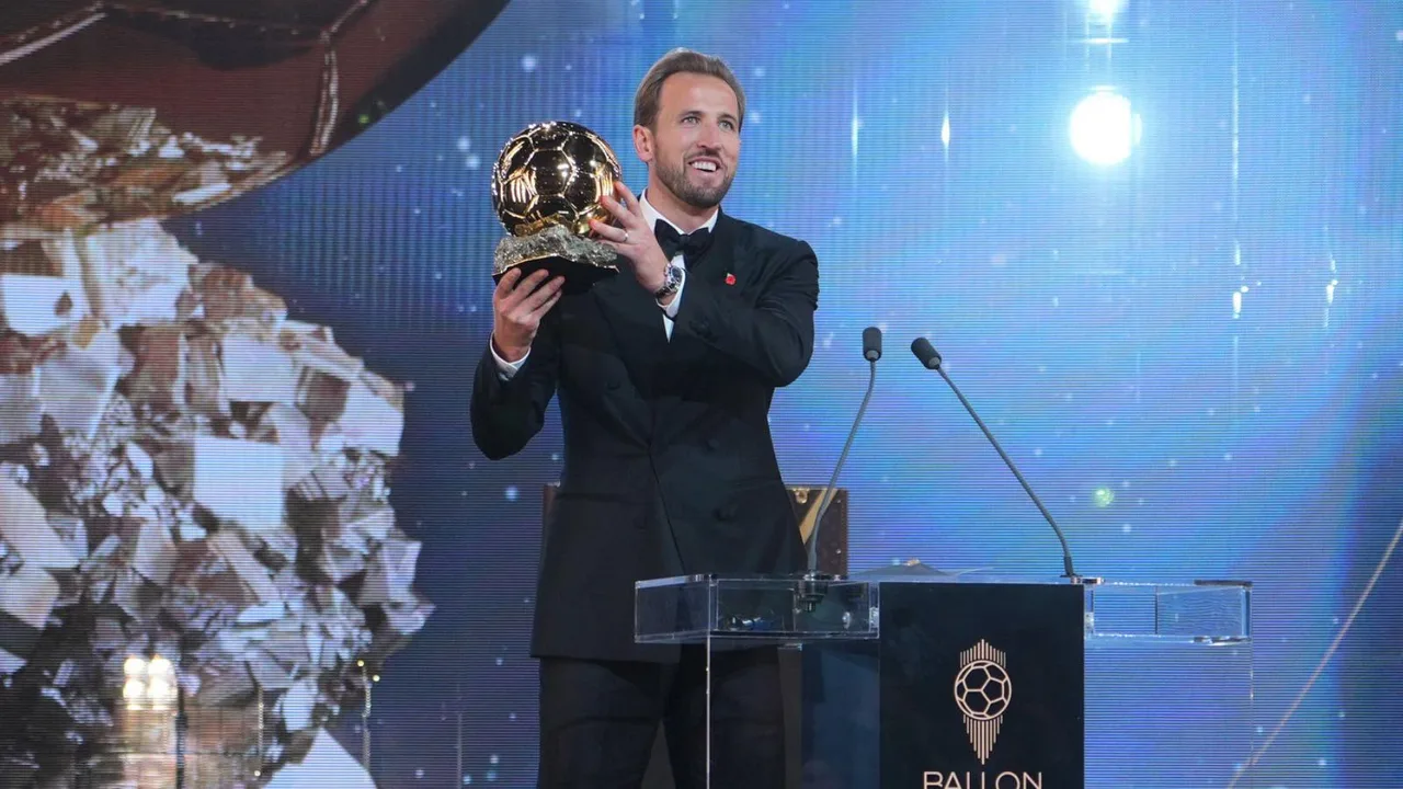 Harry Kane atwaa Ballon d’Or, Saka aangaza kwa tuzo ya kibinadamu