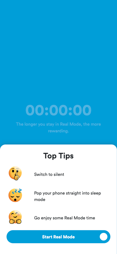 2degrees Real Mode pre-active screen.