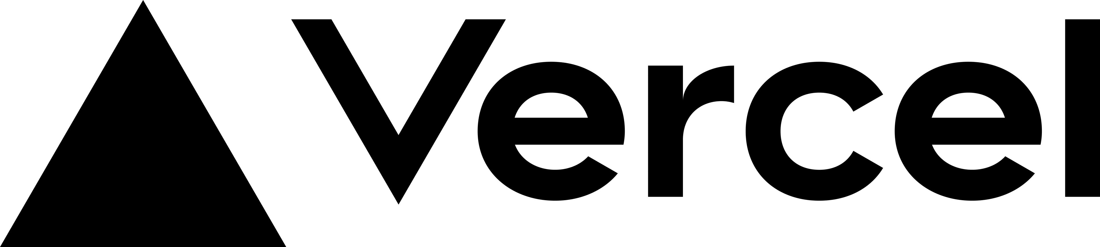 Vercel logo.