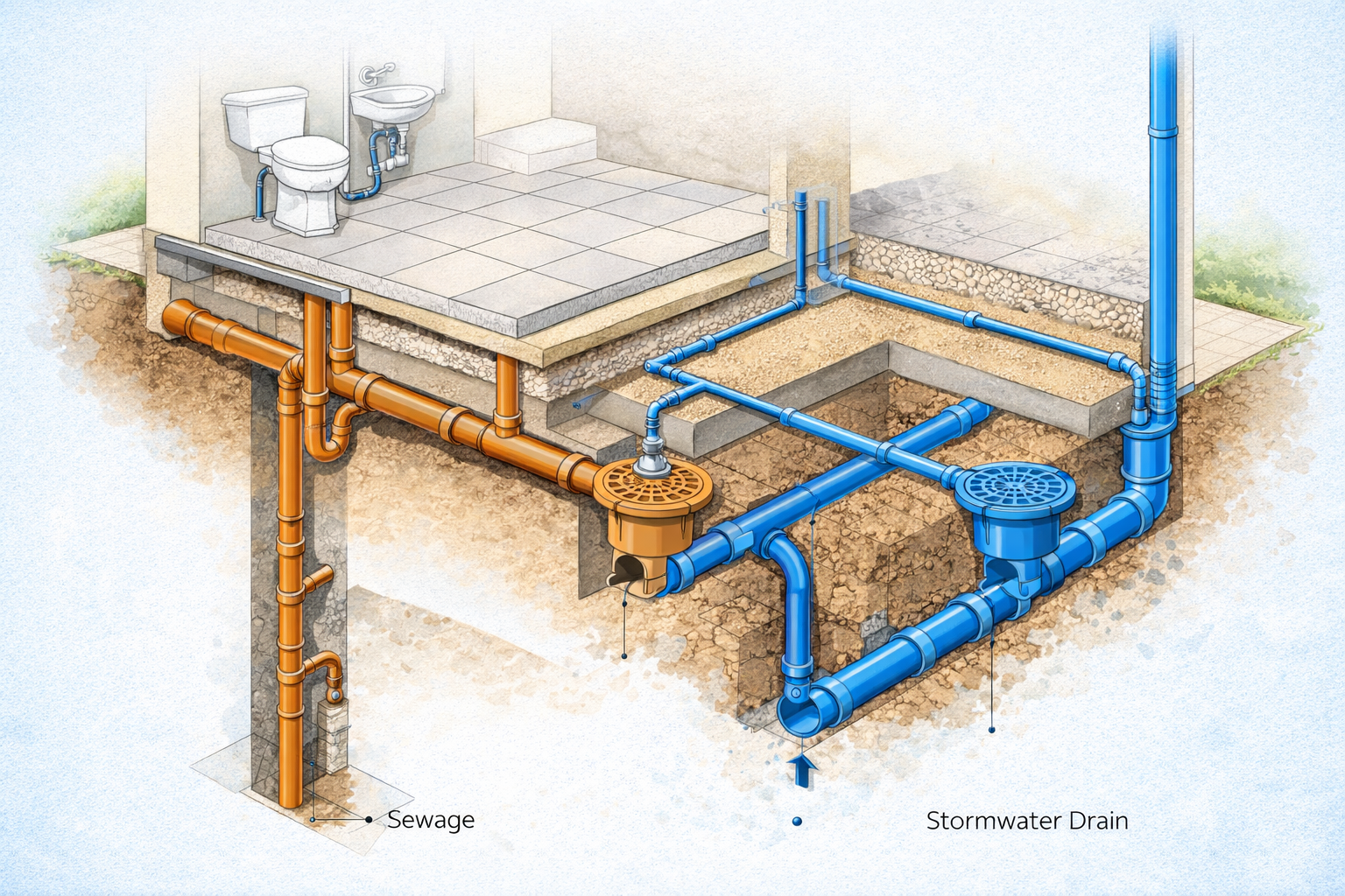 Floor Construction Plumbing Drawings