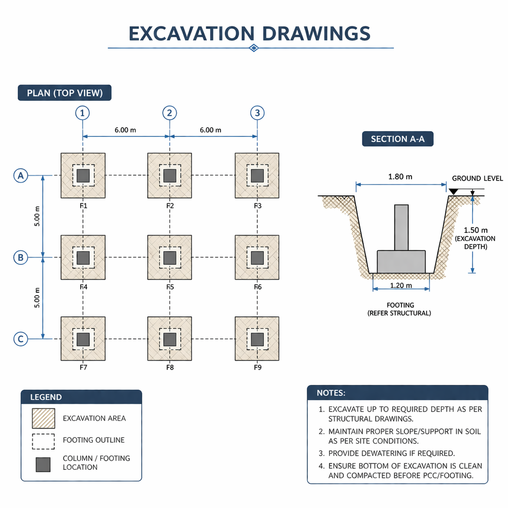 Excavation Drawings