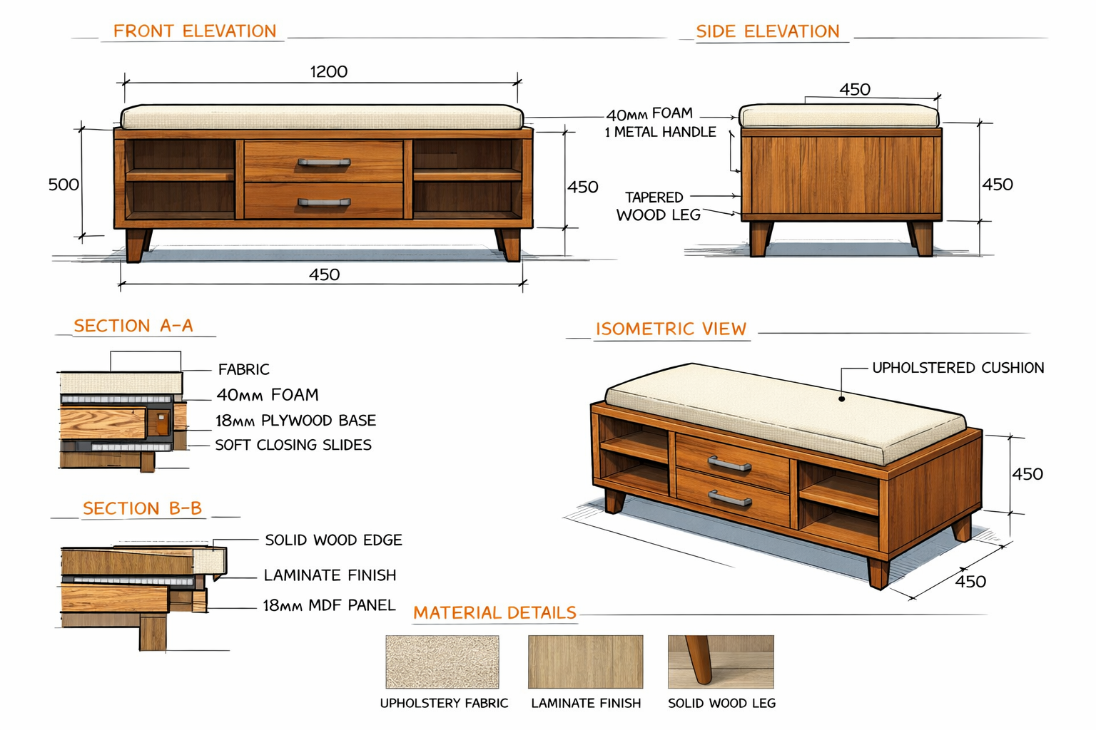 Furniture Detail Drawing