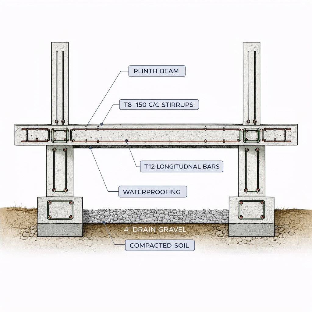 Plinth Beam Details